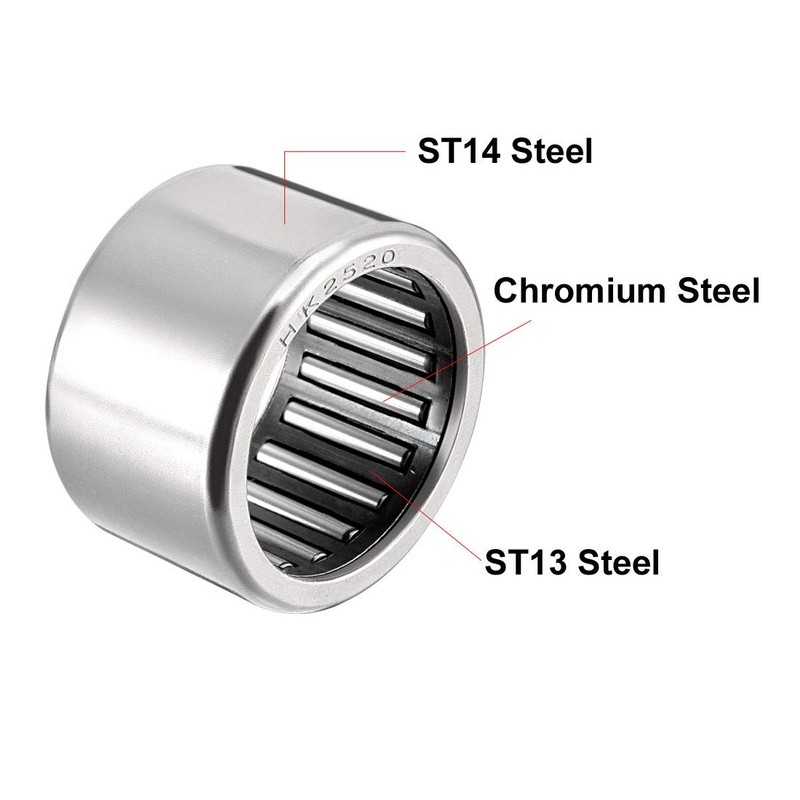 sourcing map HK2520 Drawn Shells Needle Bearing 25 mm Bore