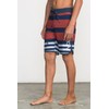 RVCA Big Boys' Eastern Swim Trunk, Red/White/Blue, 26