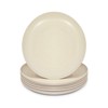 Wheat Straw Plates, Unbreakable Dinner Plate (Beige, 8 In, 6