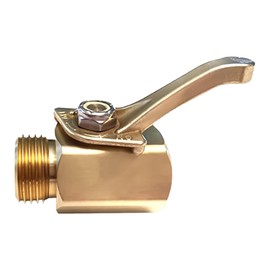 AVAGARD Thumb Valve, Heavy-Duty Brass Garden Hose Shut-Off, Stainless Steel Ball Valve, 3/4" Thread, High-Flow 23 GPM, Leak-Proof Water Control for Irrigation and Outdoor Use (AVG-9034-M3-U)