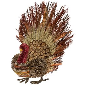 Boston International Fall Autumn Harvest Thanksgiving Tabletop Turkey Figurine Decoration, 16-Inches, Lance The Twig & Feather Turkey
