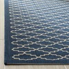 SAFAVIEH Courtyard Collection Area Rug - 5'3" Square, Navy &