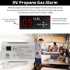 RV Propane Gas Detector 85dB Loud Alarm DC 12V, Mini