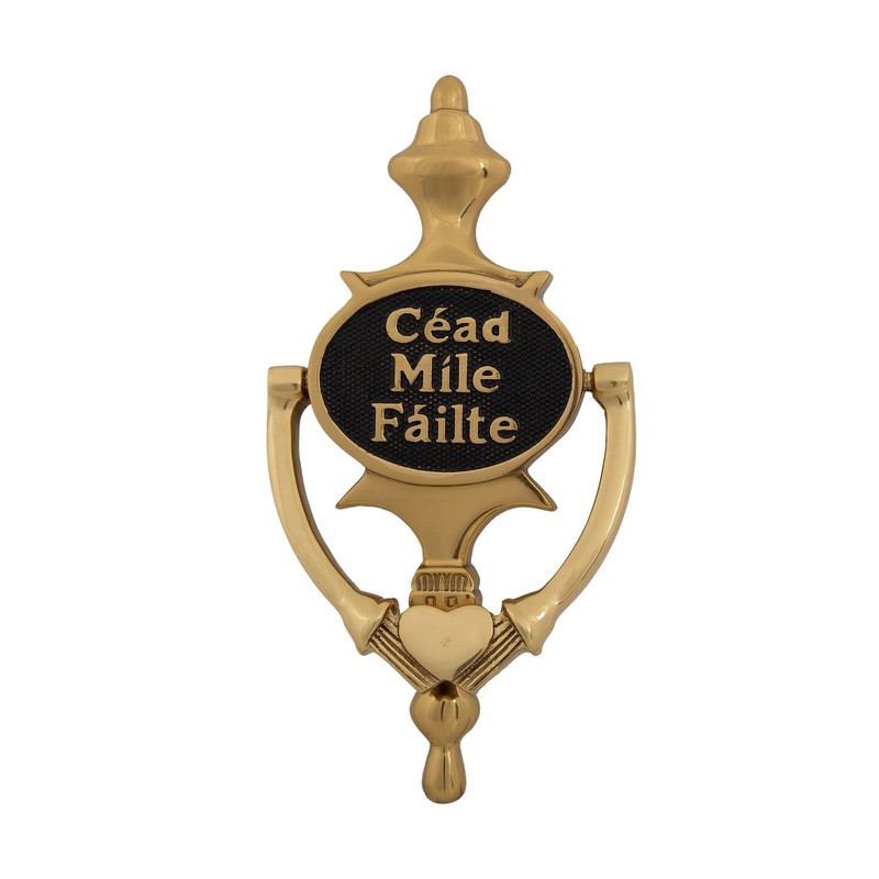 Exclusively Irish Claddagh Door Knocker for Front Door Brass Knocker