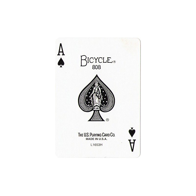 Bicycle Playing Card Force Deck Blue Back (Spades, Queen)