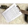Dany Marcus Clear Acrylic Clipboard with Gold Metal Clamp, Rubberised