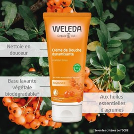 Weleda Shower Gel with Sea Buckthorn, Creamy Body Wash, For Women & Men, Cleanse & Vitality, Paraben & SLS Free, Certified Natural, Organic, Vegan, 200 ml