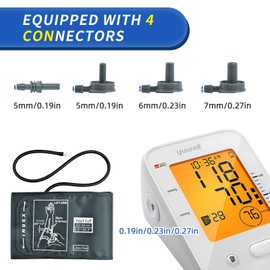 Extra Large Blood Pressure Cuff, Replacement Extra Large Cuff Applicable for 22-52CM Big Arm, Machine Not Included (Cuff with 4Pcs Extra Joints)