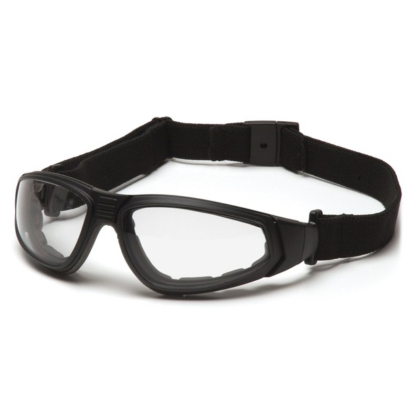 Pyramex XSG Safety Glasses, Clear H2X Anti-Fog Lens