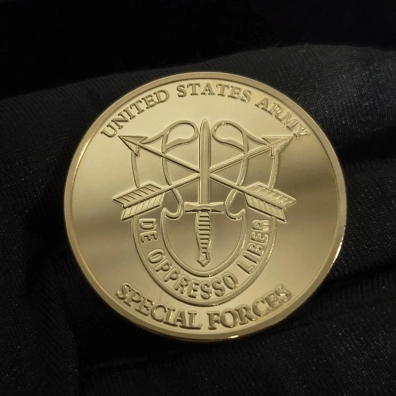 United States Army Special Forces Challenge Coin - Motivated, Dedicated,