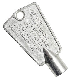 216702900 Metal Freezer Door Keys - Compatible With Frigidaire, Kenmore, GE Freezers - Repalces: AP4301346, AP4071414, PS2061565, AP2113733, 06599905, 08037402, 12849, PS1991481 (Pack 1)