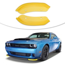 Front Lip Protector Compatible for 2008-2023 Dodge Challenger SRT Hellcat Front Bumper Lip Splitter Lower Lip Protection GuardPosition: Front Lip, Material: ABS Plastic, Color: Rock Style