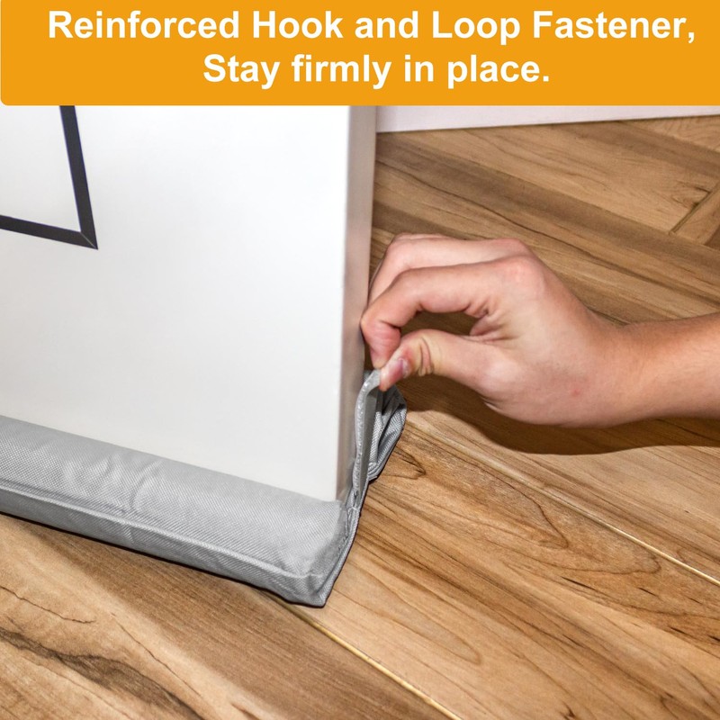 Large Door Draft Stopper,Under Door Sweep for Bottom of Door,Weather