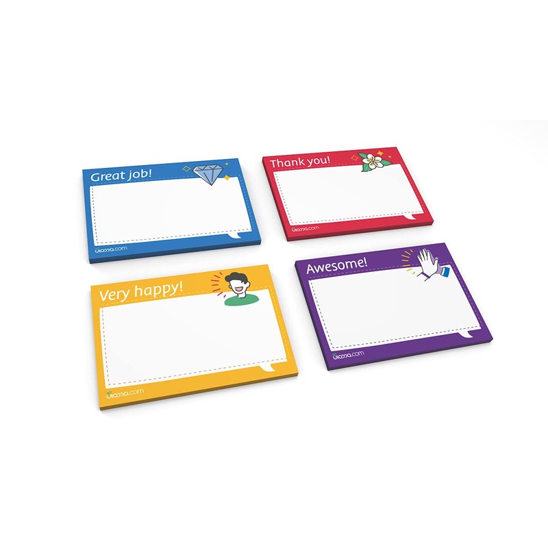 Ulassa Kudos Sticky Notes with Motif - English - 400