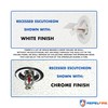 Recessed Fire Sprinkler Escutcheon 1/2 in. IPS - 2 Piece