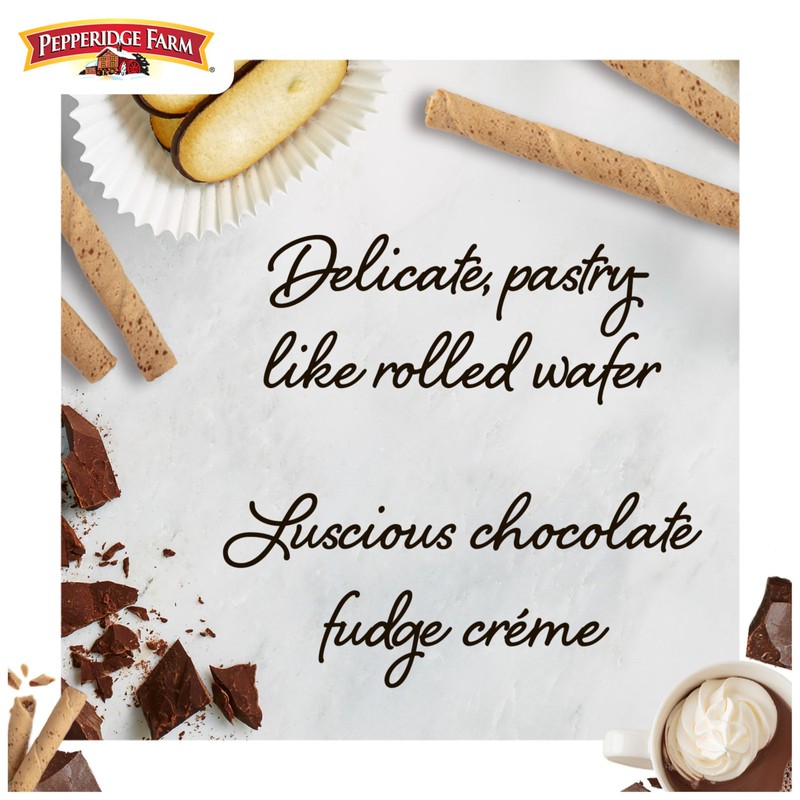 Pepperidge Farm Pirouette Chocolate Fudge Cream Filled Wafers 13.5 Ounce