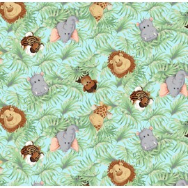 FT-Flannel L1594-B Jungle Baby Flannel 100% Cotton Sold by The Yard