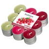 Bolsius Tealights Cranberry Scented Multi Coloured 4hr pack 18, Wax,