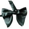 szzqdzsw Men Solid Oversize Pre-Tied Adjustable Bow Tie Pocket Square