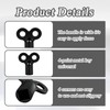 Pack of 10 Heating Bleed Keys, Radiator Bleeding Key, Black