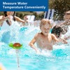 Floating Pool Thermometer, Large Display with String Easy to Read,