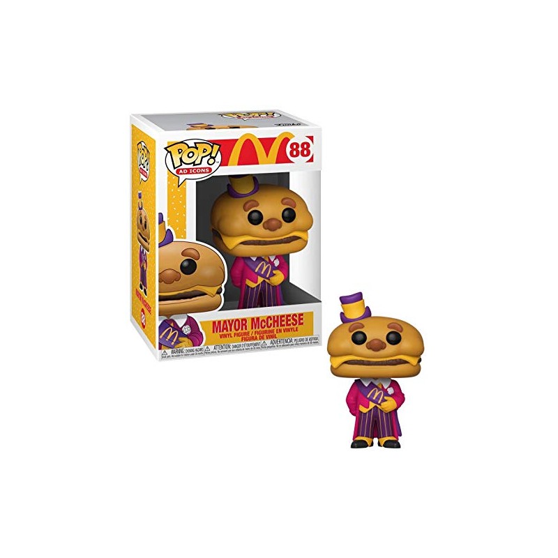 Funko Pop! Ad Icons: McDonald's - Mayor McCheese, Multicolor, 4.5