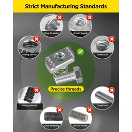 GZBEVITAR Spring Channel Nut and Bolt - 1/2" x 15/16" for 1-5/8" Strut Channel. Strut Channel Spring Nut 1/2"-13 with Thickened Galvanized Plating (16 Pack)