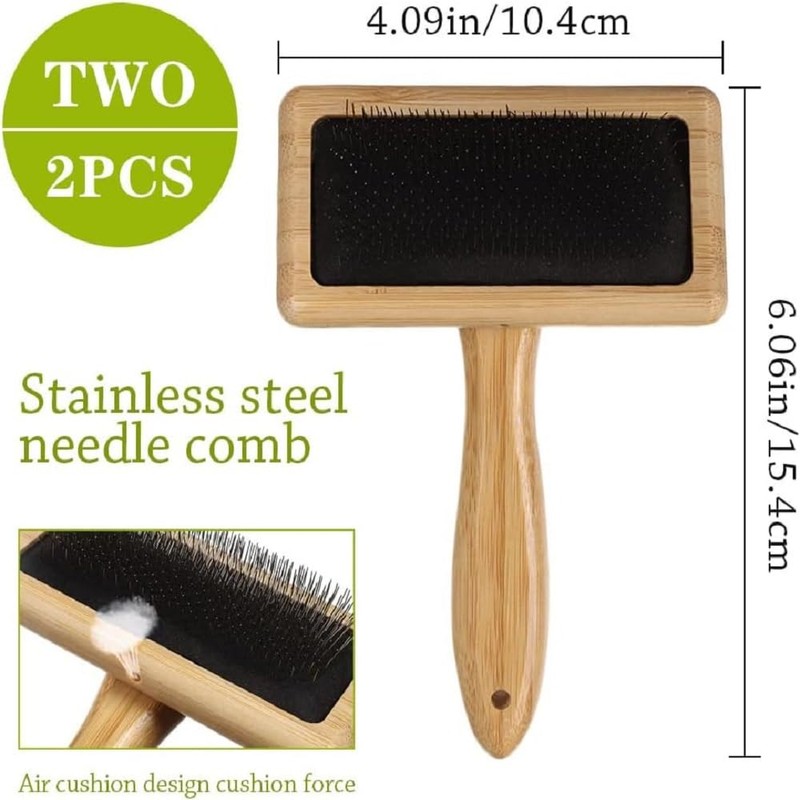 2PCS Wool Card Needle Felt Brush, Hand Card for Wool,