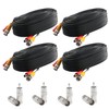 Postta BNC Video Power Cable (4 Pack 25 Feet) Video