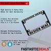Fastasticdeals Metal Insert Bike License Plate Frame Panther Weatherproof Motorcycle