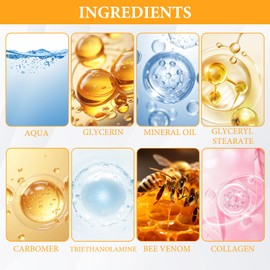 2 Stücke Bienengift Augencreme Bienengiftsalbe Multifunktional Augencreme Männer Leichte Textur Bienengift Wake up Augencreme Zur Bekämpfung von Augenringen,Schwellungen und Tränensäcken