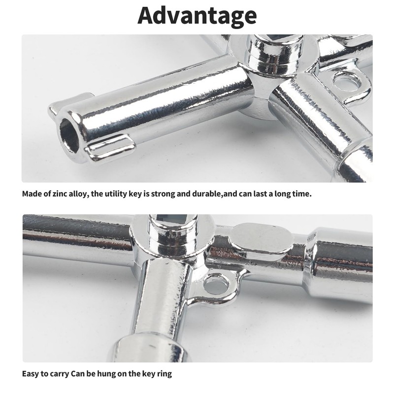 Sgehai 2 pcs Electric Box Key,Gas Cupboard Key,Gas Meter Box