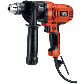 BLACK+DECKER 7.0 Amp 1/2 in. Electric Drill/Driver Kit (DR560) , Orange