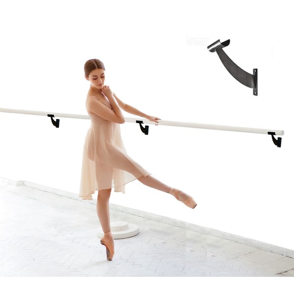 Ballet Barre Single Bar 20 FT Long 1.5” Diameter Black,