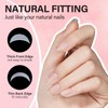 AILLSA Extra Short Coffin Gel Nail Kit 240pcs Full Nail