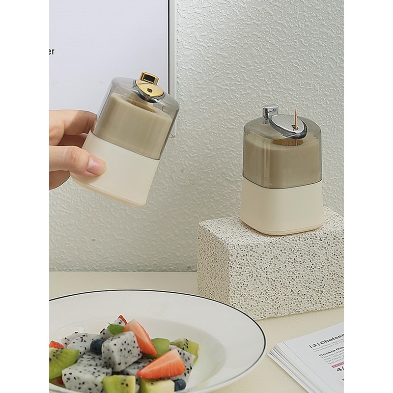 KRGNPLE Toothpick Container Toothpick Can Automatic Pop Up Household Simple