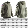 MEGE KNIGHT Men's Hiking Jacket Tactical Military Ranger Green Softshell