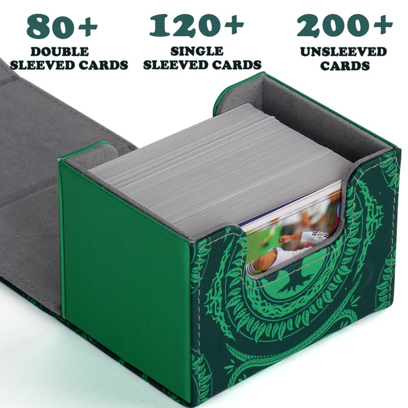 Deck Box for MTG Cards, Trading Commander Deck Case Holds