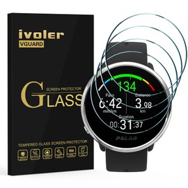 VGUARD 4 Stücke Schutzglas Schutzfolie für Motorola Moto 360 (3. Generation, 2020) / Garmin Quatix 7 / Quatix 7 Sapphire Edition/TicWatch Pro 3 Ultra GPS / 4G / TicWatch Pro 3 GPS/Cellular/LTE