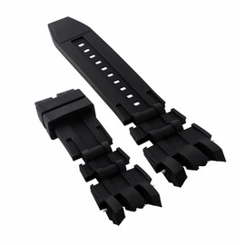 Ewatchparts Black Rubber Replacement Band Strap Compatible With Invicta Subaqua Reserve 20427 20431