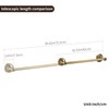 Leyden Antique Brass Towel Bar, Adjustable Towel Holder Rod Brass
