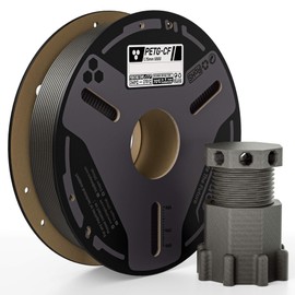 ELEGOO Carbon Fiber PETG Filament 1.75 mm Grey, PETG-CF 0.5 KG Spool, High Strength & Rigidity, Abrasion Resistance, Ideal for Functional Parts and Fits for Most FDM 3D Printers