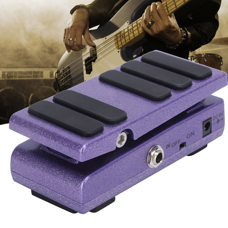 Guitar Effect Pedal Bass Wah Vol 2 in 1 Portable
