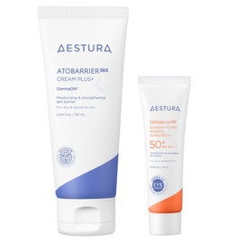 Aestura Atobarrier 365 Cream Plus 90ml + Derma UV365 Barrier Moisture Inorganic Sunscreen 10ml, 1 set / 에스트라 아토베리어365 크림 플러스 90ml + 더마UV365 장벽수분 무기자차 선크림 10ml, 1세트