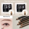 MQNY My Strong Eyebrow Pencil-Hard Powder 1ea, Shade:102 Walnut Brown