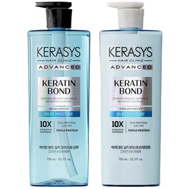 Kerasys Advanced Keratin Bond Shampoo and Treatment Set 20.2 fl oz / 600 ml (Deep Repair)