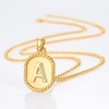 ADMETUS Initial Letter Pendant Necklace for Men Women 925 Sterling