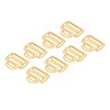 100Pcs Cute Paper Clips Yellow Cup Style Strong Metal Exquisite