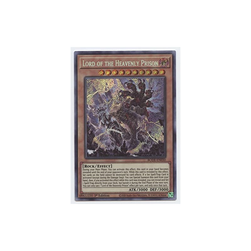 Lord of The Heavenly Prison - BODE-EN030 - Secret Rare
