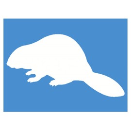 EZ-STIK Beaver Decal StickerJ510 8 inch Wide